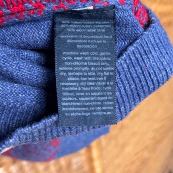 Tommy Hilfiger Faire Isle Wool Blend Sweater Size Large - Picture 7 of 7
